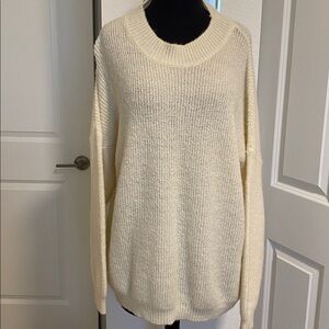 Love Cameron Cozy Cream Knit Sweater NWOT